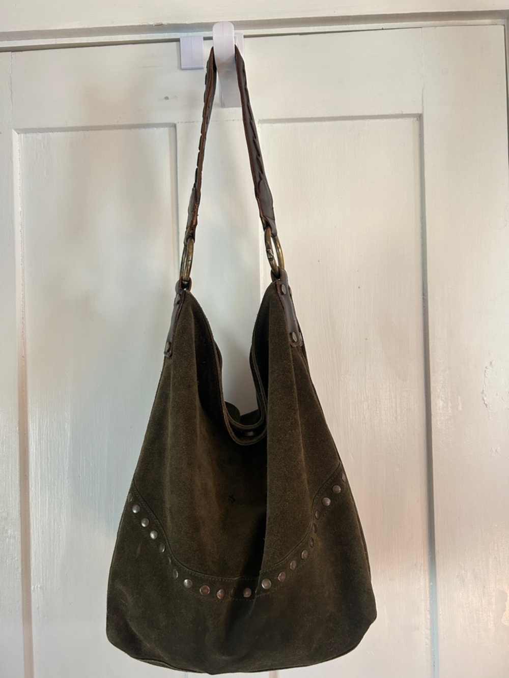 Maurizio Taiuti Suede Shoulder Bag